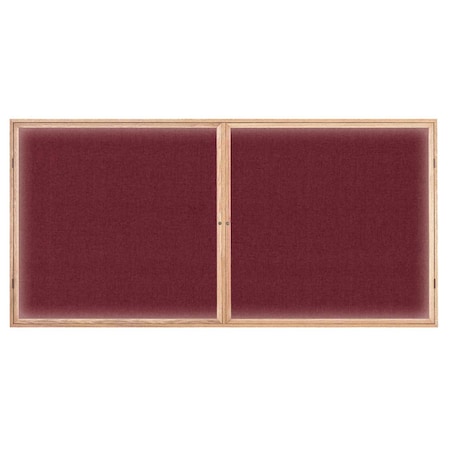 United Visual Products Open Faced Traditional Corkboard, 12x36" UV639A-BRONZE-MEDGRY